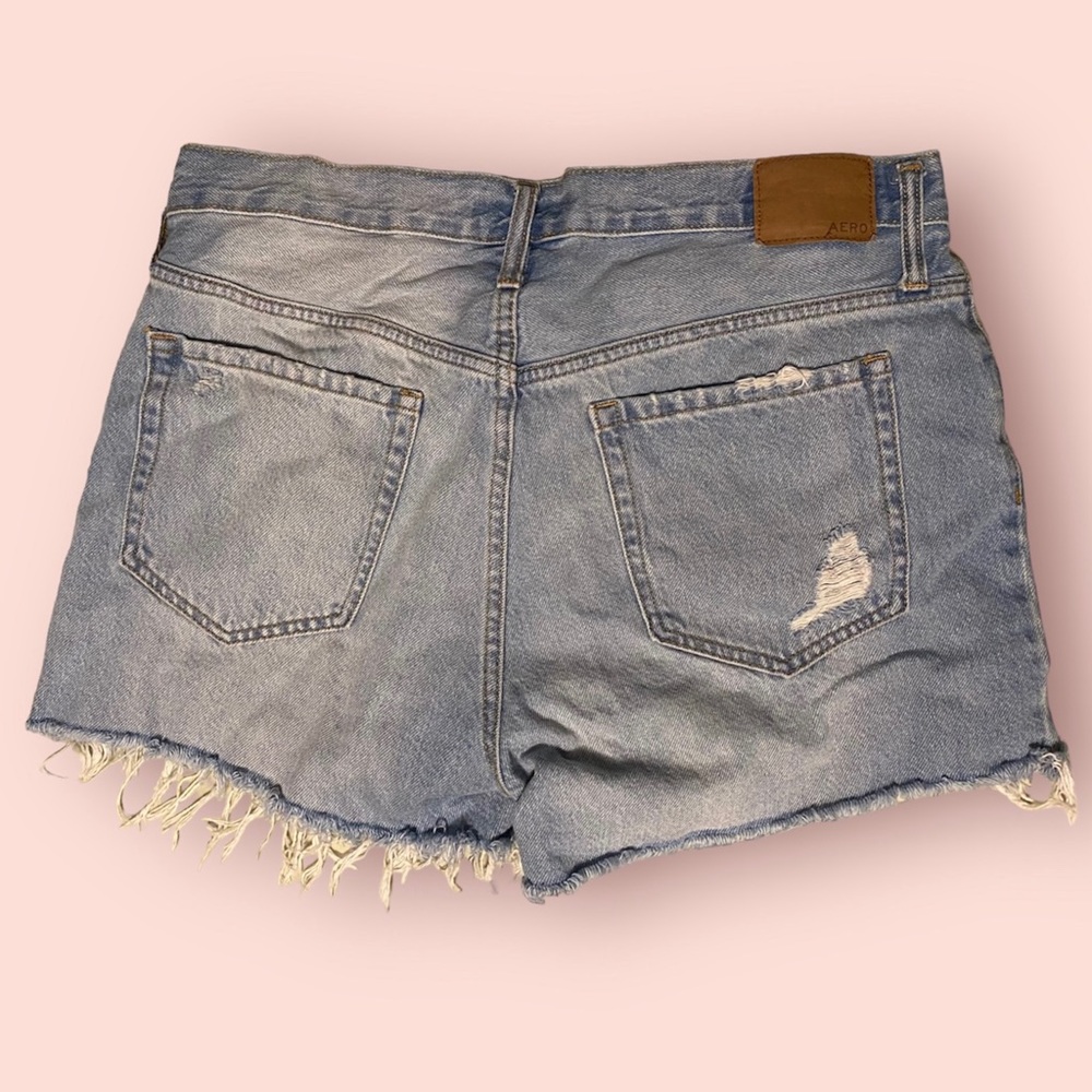 90s High-Rise Cutoff Denim Shorts - Picture 4 of 6